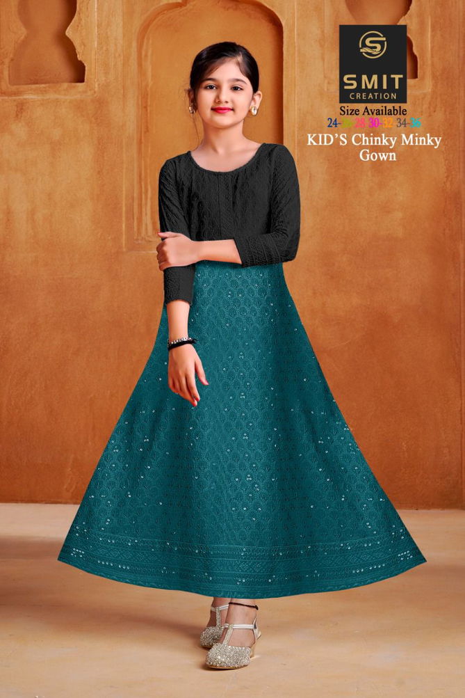 CHINKY MINKY Festive Wear Wholesale Kids Gown Collection